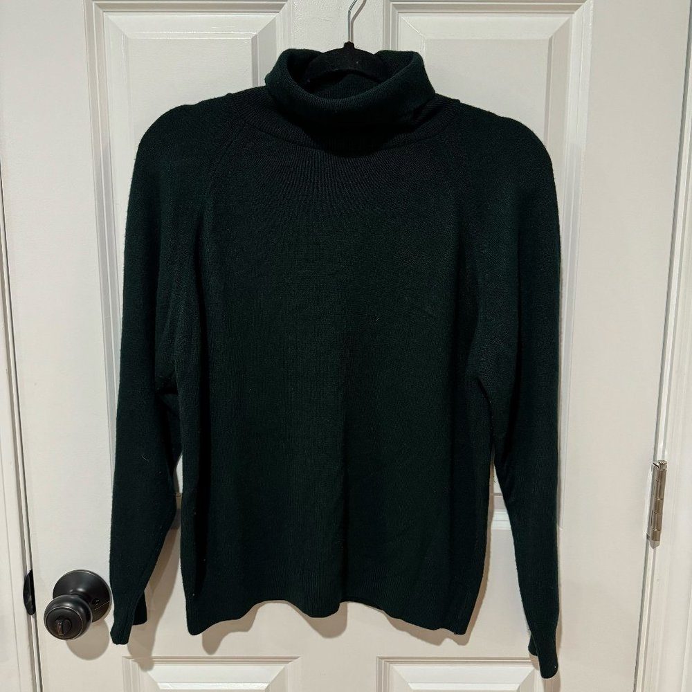 Vintage Designer's Originals‎ Green Turtleneck Sweater Made in USA - Size Large